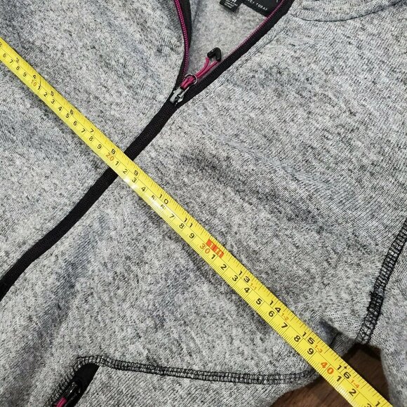 HFX High Performance Full Zip Hoodie in Heather Gray-Women Size M Heavy Duty - Picture 6 of 9